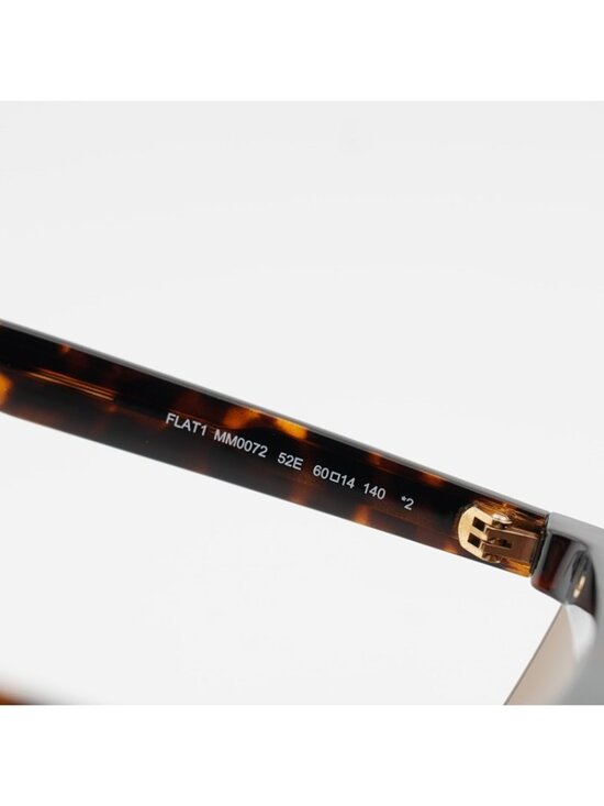 Max Mara MM0072 52E Sunglasses Dark Havana Square Frame, Brown Lenses main image 10